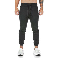 Men Gyms Workout Fitness Cotton Pants