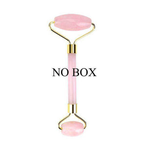 Rose Quartz Slimming Face & Jade Facial Massage Roller Stone Skin Massage Set Box
