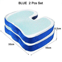 46*36 U Shape Silicone Gel Cushion Memory Foam Pillow