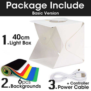 Portable USB Mini LED Light Folding Photo Studio/Light Box