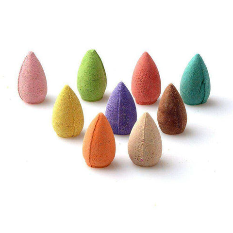 Image of Floral Incense Cones With Free Incense Holding Tray (25/50/70 PCS)