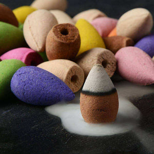 Floral Incense Cones With Free Incense Holding Tray (25/50/70 PCS)
