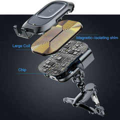 Infrared Car Mobile Cell Phone Holder & 10W Wireless Charger