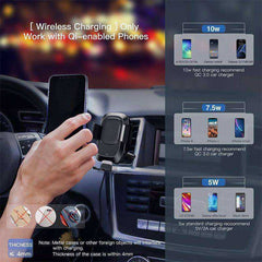 Infrared Car Mobile Cell Phone Holder & 10W Wireless Charger