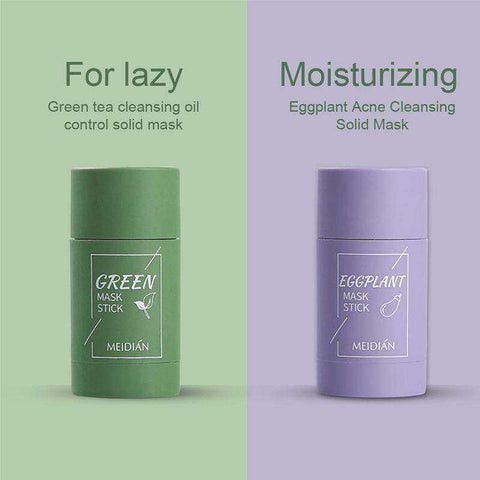 Green Tea Care Face Beauty Skin Cleansing Clay Stick Mask