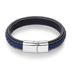 Jewelry - Black Braided Genuine Leather Bracelet