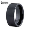 Jewelry - Black Brushed Tungsten Carbide Ring