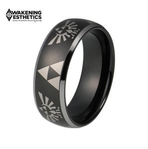Jewelry - Black Plated Legend Of Zelda Tungsten Carbide Ring