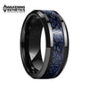 Jewelry - Blue Carbon Fiber Black Dragon Inlay Tungsten Carbide Ring