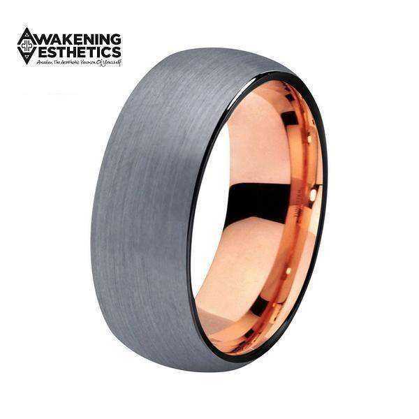 Jewelry - Dome Silver Brushed Tungsten Ring