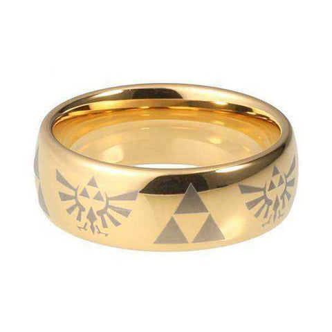 Image of Gold Legend of Zelda Tungsten Carbide Ring