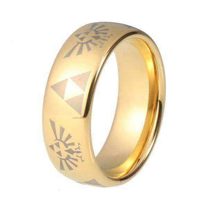 Gold Legend of Zelda Tungsten Carbide Ring