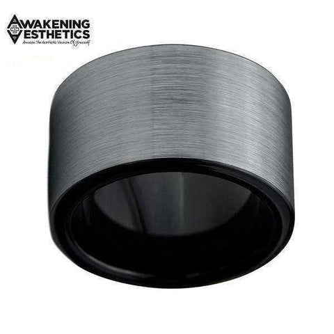 Image of Jewelry - Large Silver Tungsten Carbide Ring