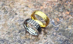 New Stainless Steel Classic Silver Tire Ring