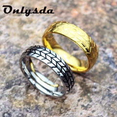 New Stainless Steel Classic Silver Tire Ring