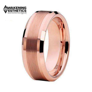Jewelry - Rose Gold Plated Tungsten Carbide Ring