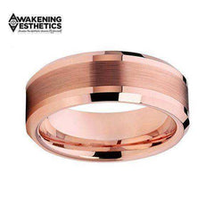 Jewelry - Rose Gold Plated Tungsten Carbide Ring