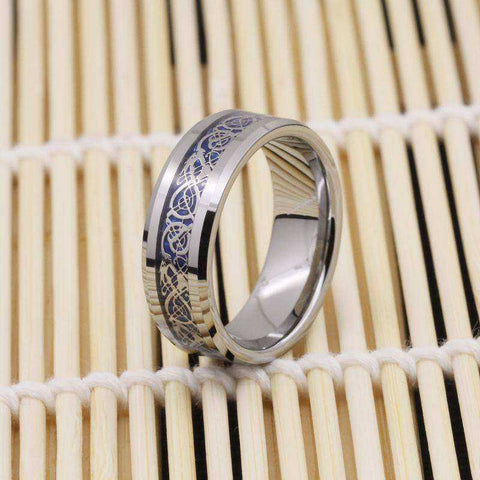 Image of Jewelry - Silver Dragon Tungsten Carbide Ring