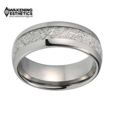 Image of Jewelry - Silver Meteorite Tungsten Carbide Ring
