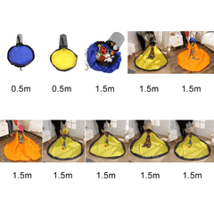 Kids Large Waterproof Play Mat Toy Clean-up Basket Storage