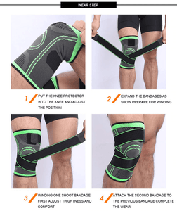 Aesthetic Professional Protective Breathable Sports Bandage Knee Brace Pad
