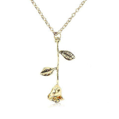 Red Rose Flower Necklace
