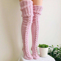 Women Warm Thigh Winter Knee Socks