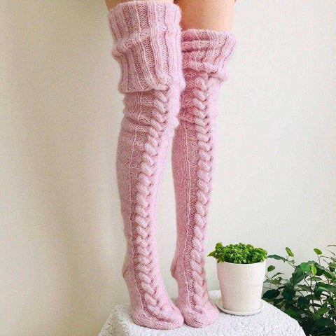 Image of Women Warm Thigh Winter Knee Socks