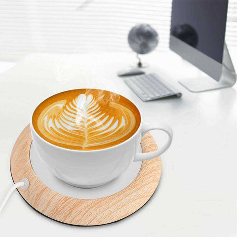 Image of Coffee Cup Warmer Coaster Heater For Office Desk with USB