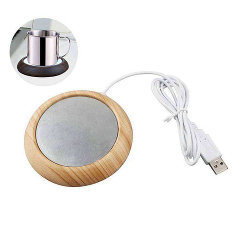 Image of Coffee Cup Warmer Coaster Heater For Office Desk with USB