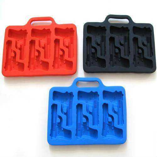 Cool Ice Cube Gun Maker Tray