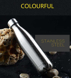 Double-Wall Stainless Steel Insulated Vacuum Thermos Water Bottle