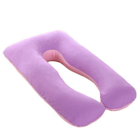 Image of U Shape Pure Cotton Pregnant Full Body Support Pillow