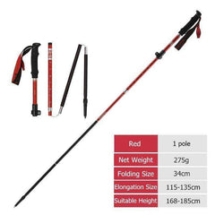 Collapsible Hiking Trekking Poles Folding Stick