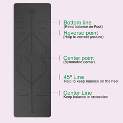 New 6MM Non-slip Elastic Yoga Mat