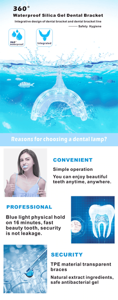 Cold Blue Light LED Tooth Whitening Kit
