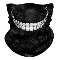 3d Seamless Neck Bandana Demon Vampire Skull Facemask