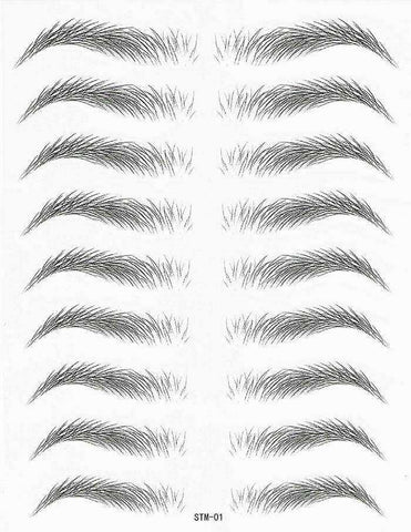 Image of Magic False Eyebrows Tattoo Sticker