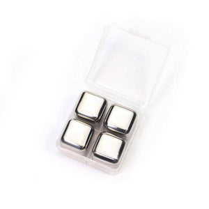 Stainless Steel Ice Cube, Reusable Chilling Stones for Whiskey