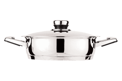 Large Platinum Surgical Stainless Gourmet Skillet