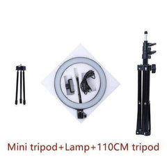 LED Selfie Ring Light Dimmable Camera Phone Ring Lamp With Tripod