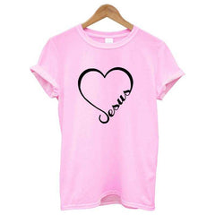 Love Heart Jesus Faith T Shirt - AWAKENING AESTHETICS