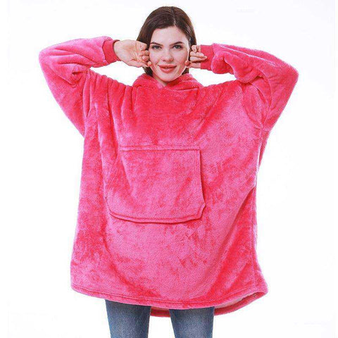 Image of Oversized Blanket Hoodie with Sleeves