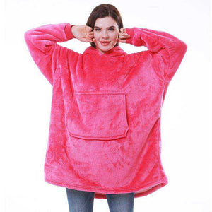 Oversized Blanket Hoodie with Sleeves