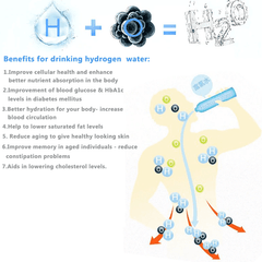 420ml SPE/PEM Hydrogen Generator Water Filter Ionizer Bottle