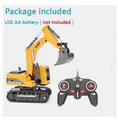2.4Ghz 6 Channel 1:24 RC Alloy and plastic Excavator Engineering toy For kids
