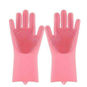 Magic Silicone Dishwashing Sponge Rubber Scrub Gloves