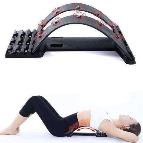 Image of Magnetic Lumbar Relief Back Muscle Stretcher Tool