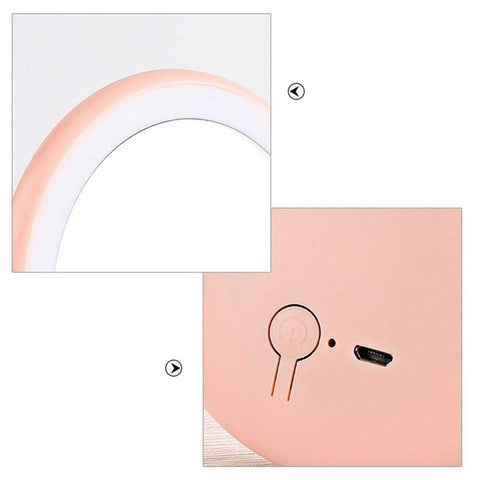Image of Pink Aesthetic LED Pocket Makeup Mirror