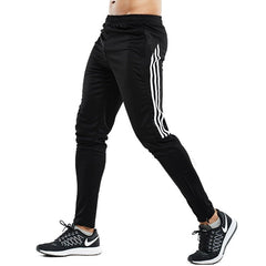 Men's Sweatpants Gyms Fitness Bodybuilding Joggers Workout Trousers Zipper Football Soccer Pants Training Sport Srousers - AWAKENING AESTHETICS